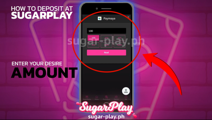 Step 4:Enter Amount