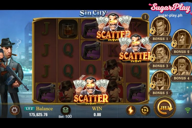 Sin City Slot Game Bonus Feature