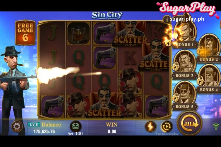 Sin City Slot Game Bonus Feature